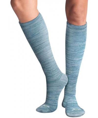 JAVIE 80% Merino Wool Ultra Soft 15-20mmHg Graduated Compression Socks for Women & Men Large Teal Blue $30.59 Activewear