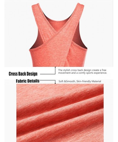 Open Back Workout Top Backless Yoga Shirts Tie Back Workout Tank Activewear Shirts Exercise Yoga Tank Tops (1-3Pack) 2pack Wh...