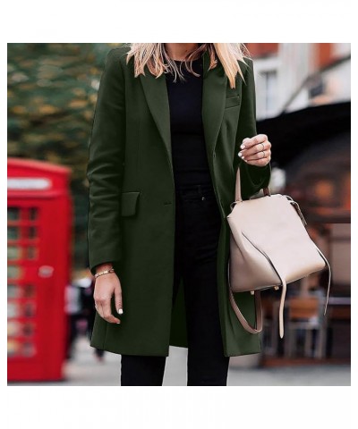 Fall Jackets for Women 2023 Wool Trench Coats for Women Winter Fall Fashion Notch Collar Pea Coats Long Jackets Coats B1-ag $...