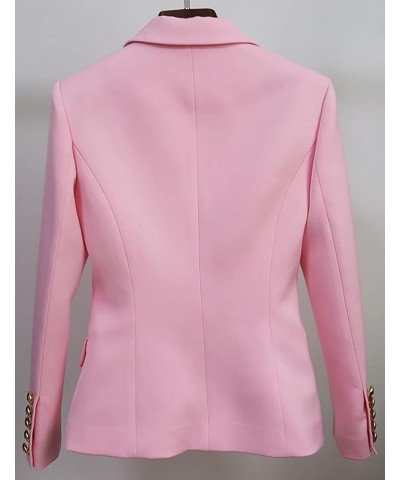 Womens Casual Blazers Long Sleeve Lapel Button Suit Jackets Slim Fit Work Office Blazer Jacket for Women Pink $14.75 Suits