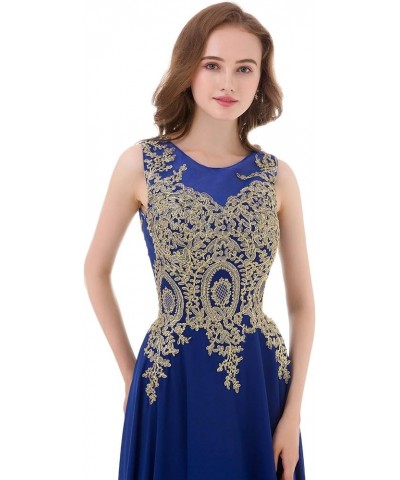 Gold Lace A Line Long Chiffon Women Formal Corset Prom Evening Dresses Silver $38.85 Dresses