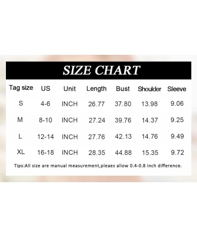 Women's Casual Summer Tops Round Neck Short Sleeve Pullover Blouse Shirts Solid Color Tunics Blouse White $10.59 Blouses