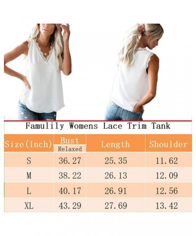 Womens Lace V Neck Tank Top Summer Loose Sleeveless Shirt Blouses Pink $8.99 Tanks