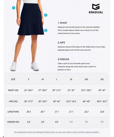 Skorts Skirts for Women with 5 Pockets 20" Knee Length Golf Skirt Modest Long Tennis Athletic Skirts for Women Purple $23.77 ...