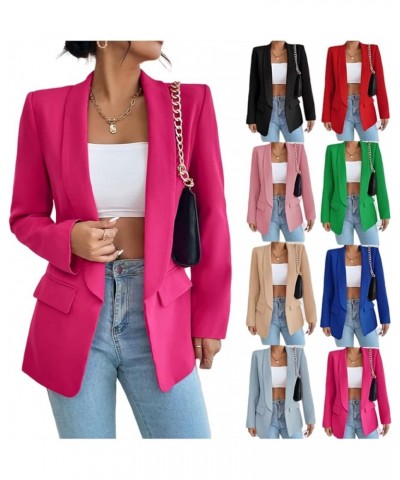 2024 Blazers for Women Business Casual Suit Jacket Long Sleeve Work Office Blazer Jacket Lightweight Open Front Coat Tangguo ...