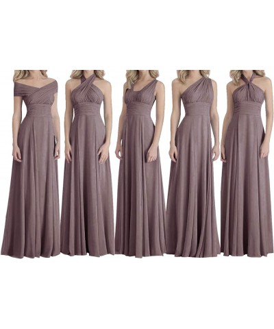 Bridesmaid Dresses Long Prom Dresses Multiple Wearing Methods Bridesmaid Gowns Grey $46.74 Dresses