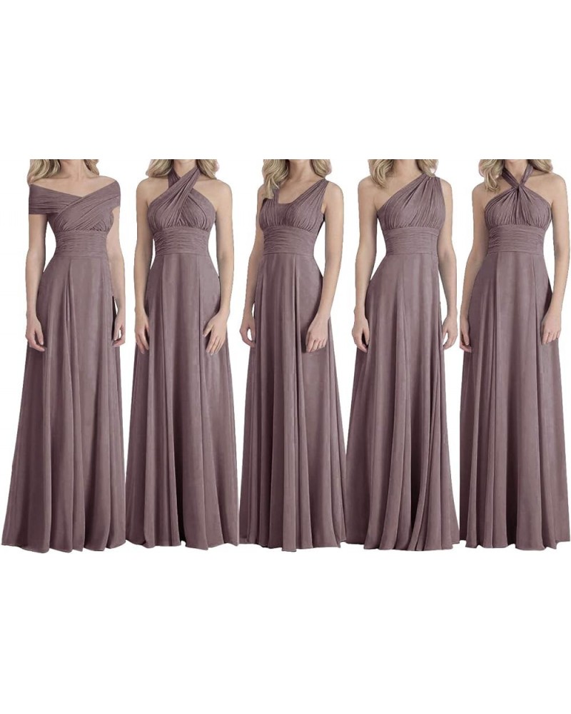 Bridesmaid Dresses Long Prom Dresses Multiple Wearing Methods Bridesmaid Gowns Grey $46.74 Dresses