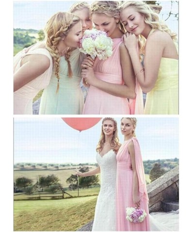 Bridesmaid Dresses Long Prom Dresses Multiple Wearing Methods Bridesmaid Gowns Grey $46.74 Dresses