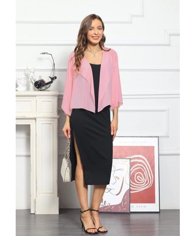 Women Summer Cardigans Chiffon Loose Kimono Cardigan Capes Bolero Shrug Blush $12.88 Swimsuits