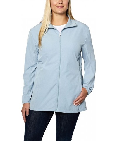 Women's UPF 50+ Water Repellant Hybrid Jacket Blue $10.52 Jackets