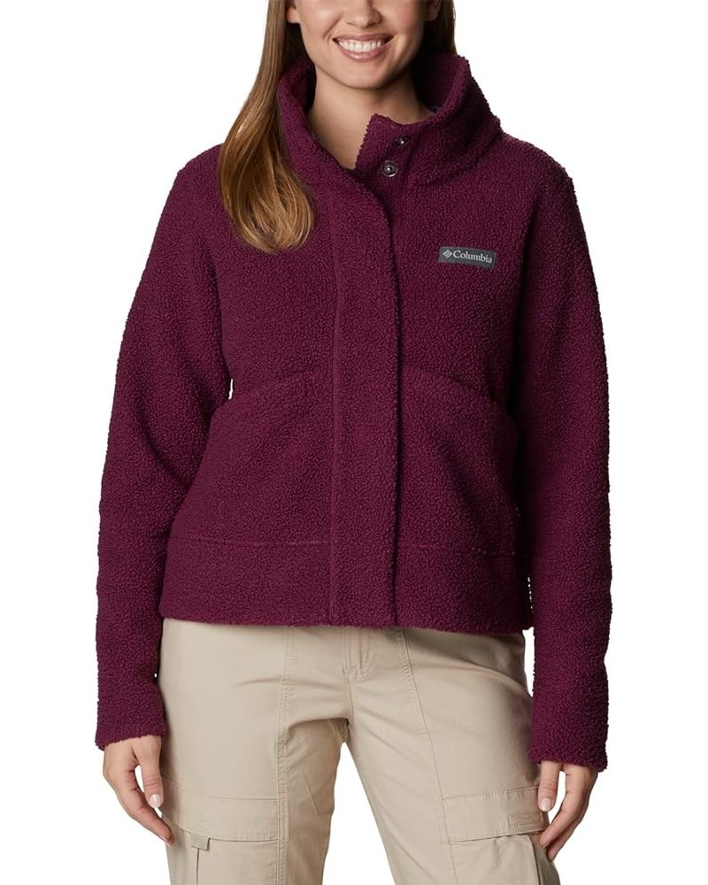 Women's Panorama Snap Fleece Jacket Marionberry $25.49 Jackets