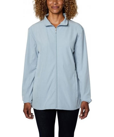 Women's UPF 50+ Water Repellant Hybrid Jacket Blue $10.52 Jackets