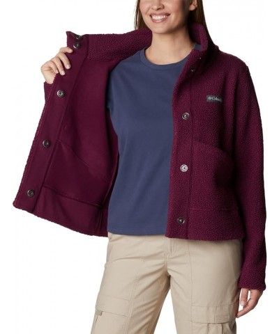 Women's Panorama Snap Fleece Jacket Marionberry $25.49 Jackets