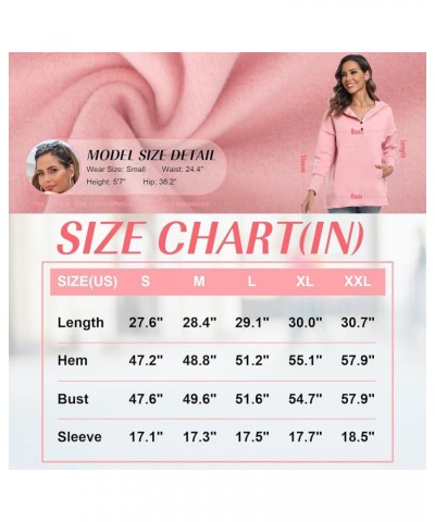 Womens Oversized Hoodies Buttons V Neck Pullover Sweatshirt Casual Loose Sweater Fall Winter Clothes Light Blue $20.34 Hoodie...