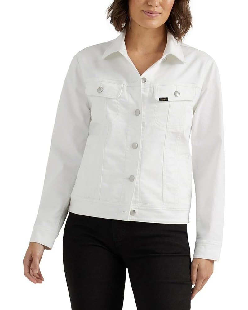 Women's Legendary Rider Denim Jacket Bright White $26.53 Jackets