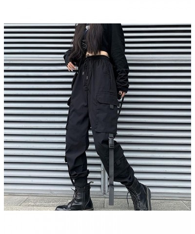 Women's Techwear Pants Japanese Harajuku Cargo Pants Gothic Punk Baggy Wide Leg Pants Multi-Pockets Cool Alt Emo Clothes C $1...