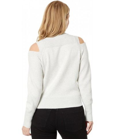 Long Sleeve Cutout Shoulder Sweater Smoke Grey Heather $26.87 Sweaters