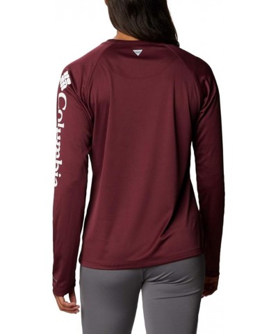 Women's Collegiate Tidal Tee Ls Shirt Texas A&M Aggies XX-Large Tam - Deep Maroon, White $32.75 T-Shirts