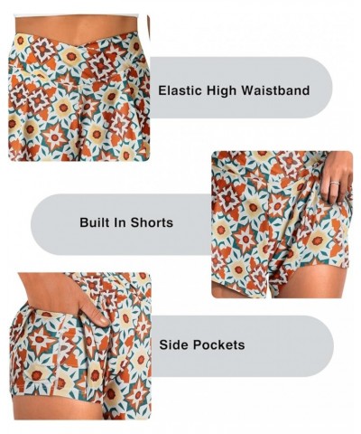 Women's 3" High Waisted Bikini Bottoms UPF 50+ Tummy Control Ruched Board Shorts with Pocket Printed $15.71 Swimsuits