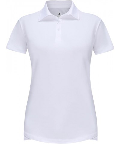 Women's Golf Polo Shirts High Performance Sun Protection Cool Dry Fit Short Sleeve Golf Tennis Polo Shirts for Women 12254 wh...