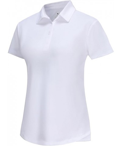 Women's Golf Polo Shirts High Performance Sun Protection Cool Dry Fit Short Sleeve Golf Tennis Polo Shirts for Women 12254 wh...