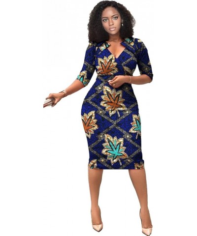 African Dresses for Women African Attire Women Elegent Outfits V-Neck Plus Size Slim Bodycon Dress 351x $25.82 Dresses